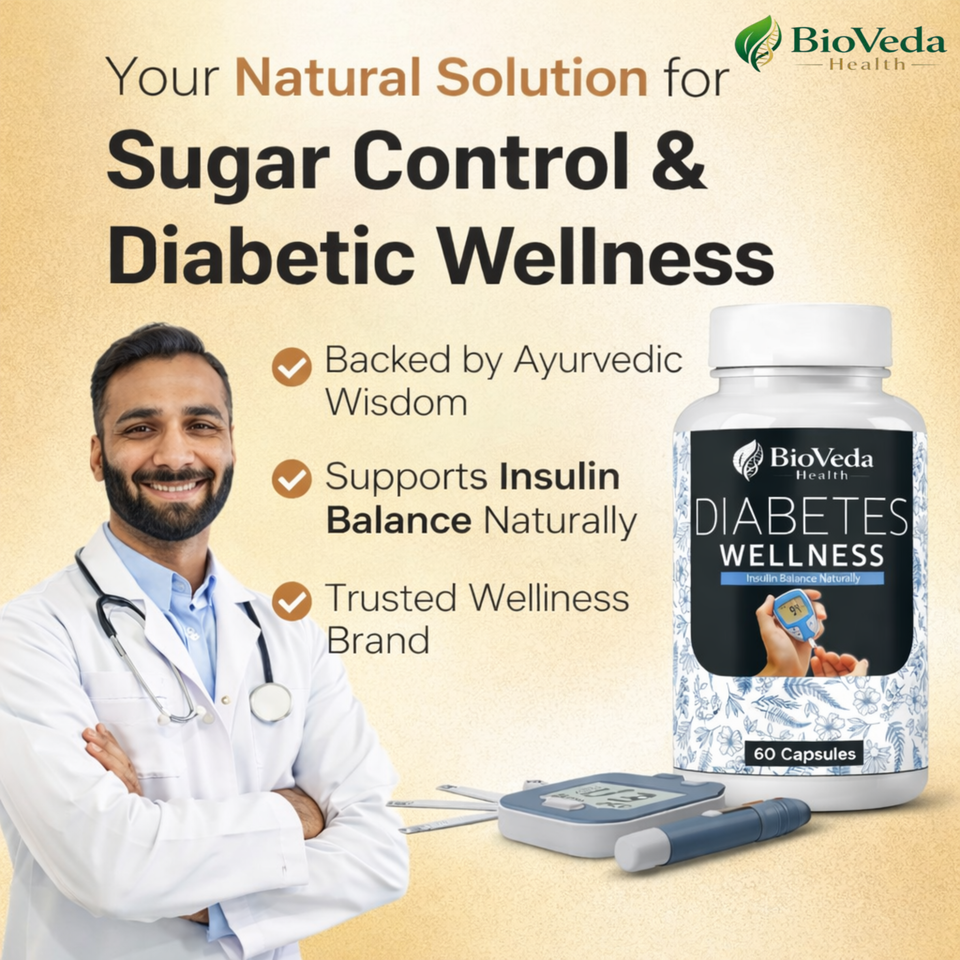 Diabetes Wellness Capsules for Blood Sugar Support, Insulin Balance & Herbal Diabetic Care