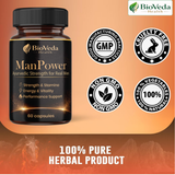 Man Power Natural Capsules for Men – Strength, Stamina, Energy, Vitality & Performance Support (60 Capsules)