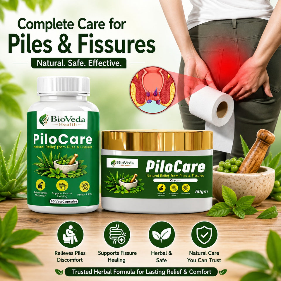 BioVeda Health PiloCare Combo Pack – Ayurvedic Wellness Support for Anal Comfort & Daily Care