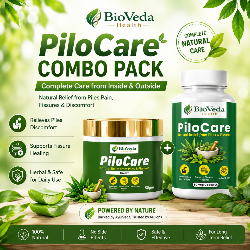 BioVeda Health PiloCare Combo Pack – Ayurvedic Wellness Support for Anal Comfort & Daily Care