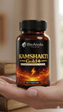 Kamshakti Gold + Capsules for Men | Natural Energy & Stamina Booster | Herbal Strength Formula | 60 Capsules